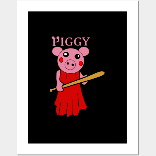 Funny shop playing piggy